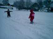 Janina learning to ski (Video, Winter 2003/2004)